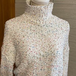 Textured sequin sweater. Size M
